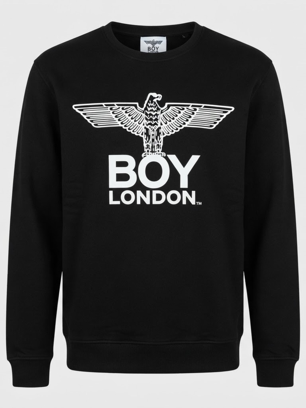 BOY London Eagle Logo Oversized Sweatshirt Black Unisex One Size NWT